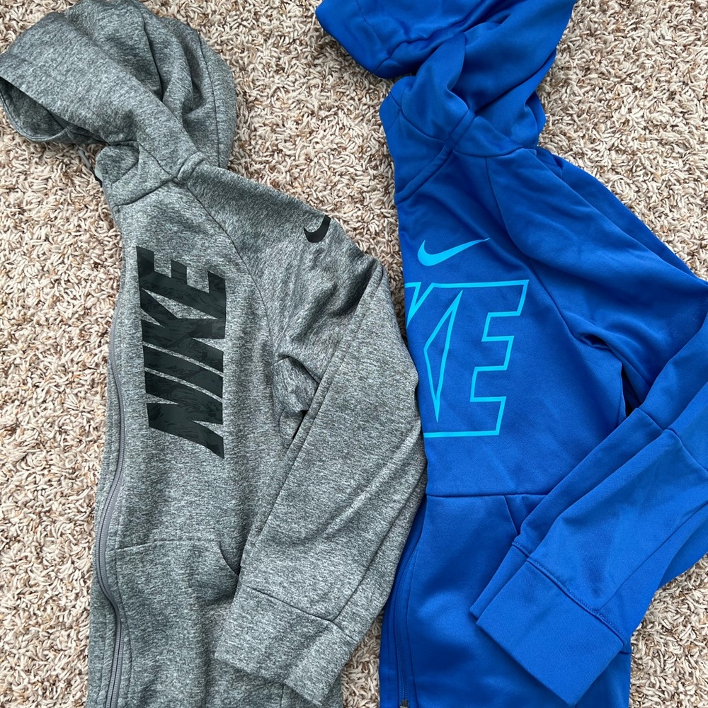 Boys Bundle Lot Nike zip up hoodie Sweatshirts Youth medium M